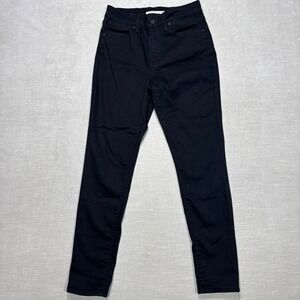 Levi's 721 High Rise Skinny Jeans Black‎ Stretch Women's Size 28